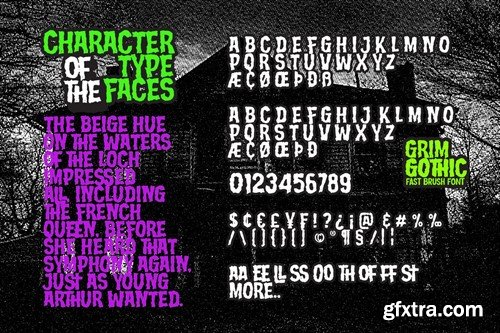 Grim Gothic - Rough horror Font HKRXTGD