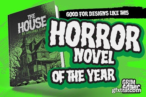 Grim Gothic - Rough horror Font HKRXTGD