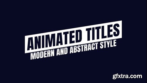 Videohive Animated Titles 54527703