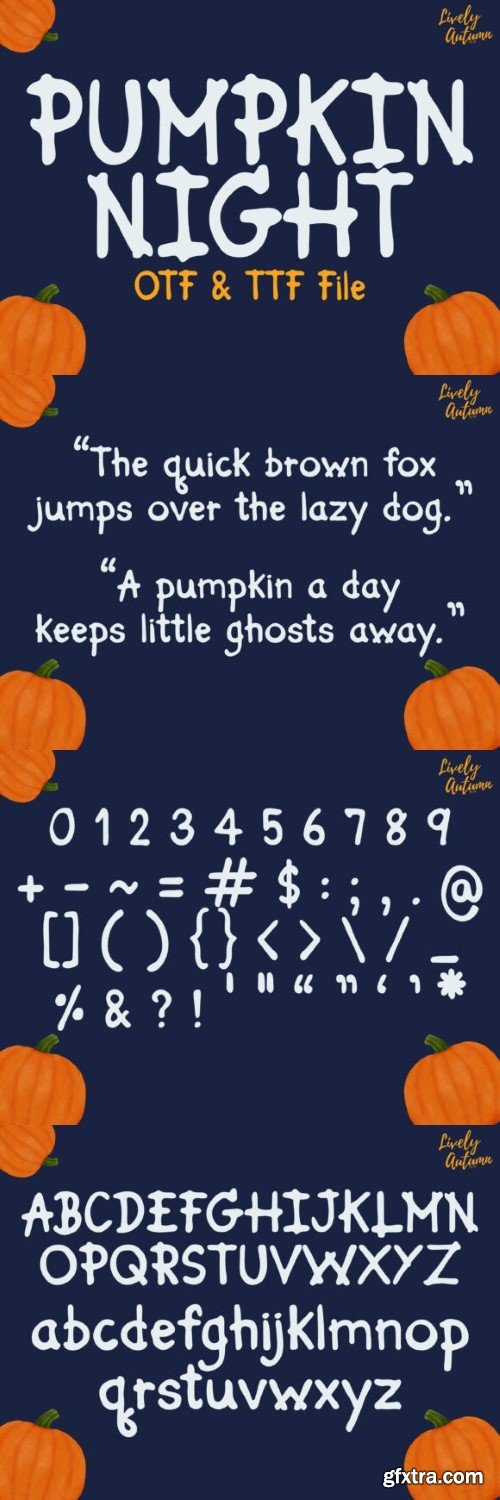 Pumpkin Night Font