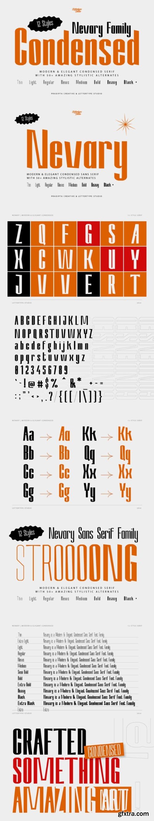 Nevary Font Family