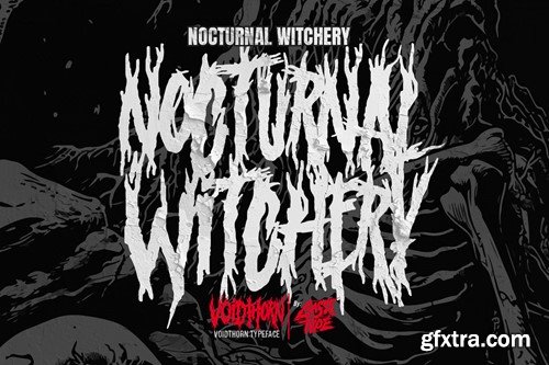 Voidthorn – Black Metal Font SPEWXSN