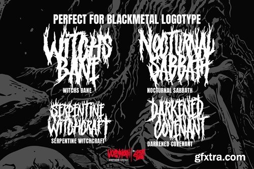 Voidthorn – Black Metal Font SPEWXSN