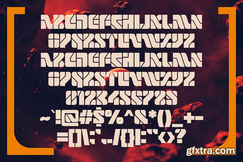 Oravino - Experimental Futuristic Fonts SYQCE32