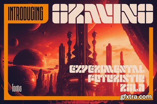 Oravino - Experimental Futuristic Fonts SYQCE32