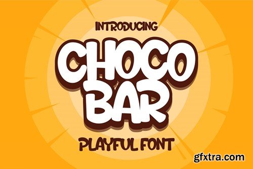 Choco Bar Playful Display Font 3CSCCKT