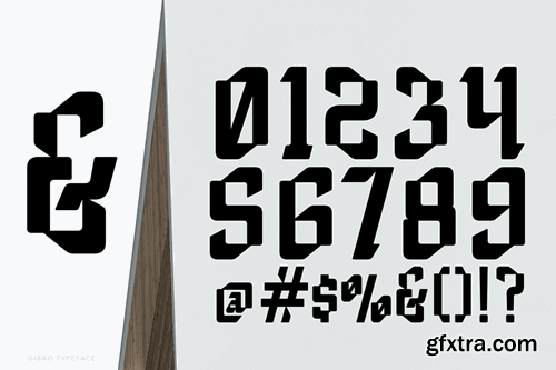 Gibao Futuristic Font XZ34BSN