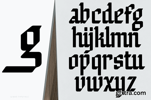 Gibao Futuristic Font XZ34BSN