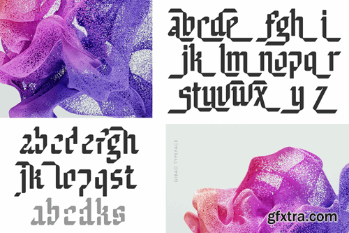 Gibao Futuristic Font XZ34BSN