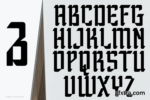 Gibao Futuristic Font XZ34BSN