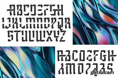 Gibao Futuristic Font XZ34BSN