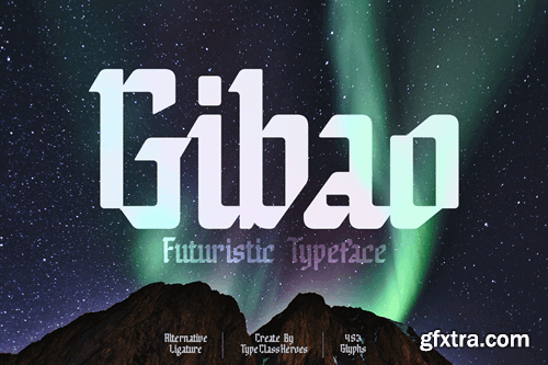 Gibao Futuristic Font XZ34BSN