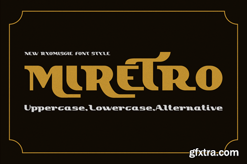 Miretro - Vintage And Retro Font GMF9WR7