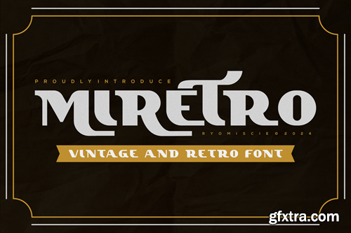 Miretro - Vintage And Retro Font GMF9WR7