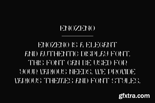 Enozeno - Luxury & Elegant Font NWG4BFJ