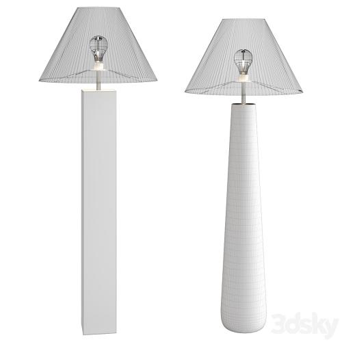 CB2 floor lamp set 2