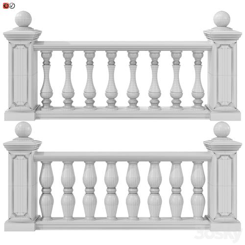 Balustrade classic set 4