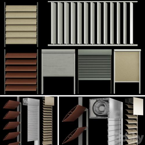 Blinds and shutters for windows and doors