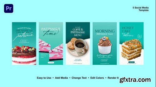 Videohive Patisserie Order Instgram Stories 54561922