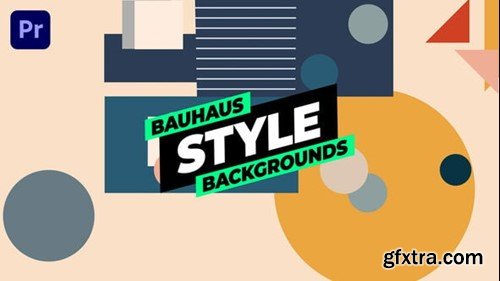 Videohive Bauhaus Style Backgrounds 54561885