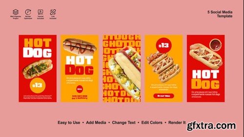 Videohive Hot Dog Instagram Stories 54562048