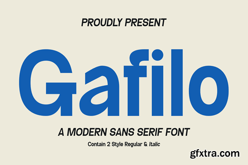 Gafilo - Modern Sans Serif Y8XQD9Y