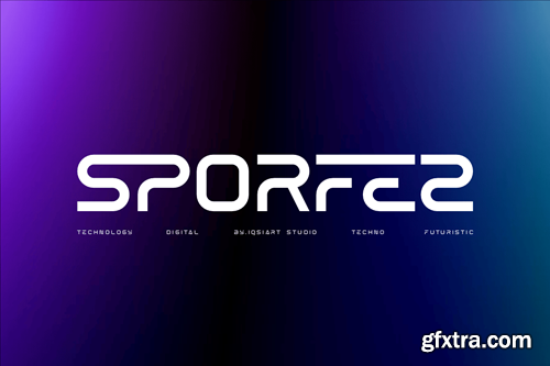 Sporfez - Tech & Futuristic Font X57WN7F