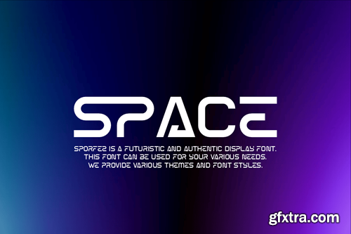 Sporfez - Tech & Futuristic Font X57WN7F