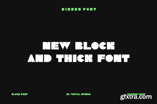 Rinzek - Block & Thick Font 2CGM6QQ