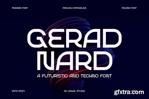 Gerad Nard - Futuristic & Tech Font DMKWMS3