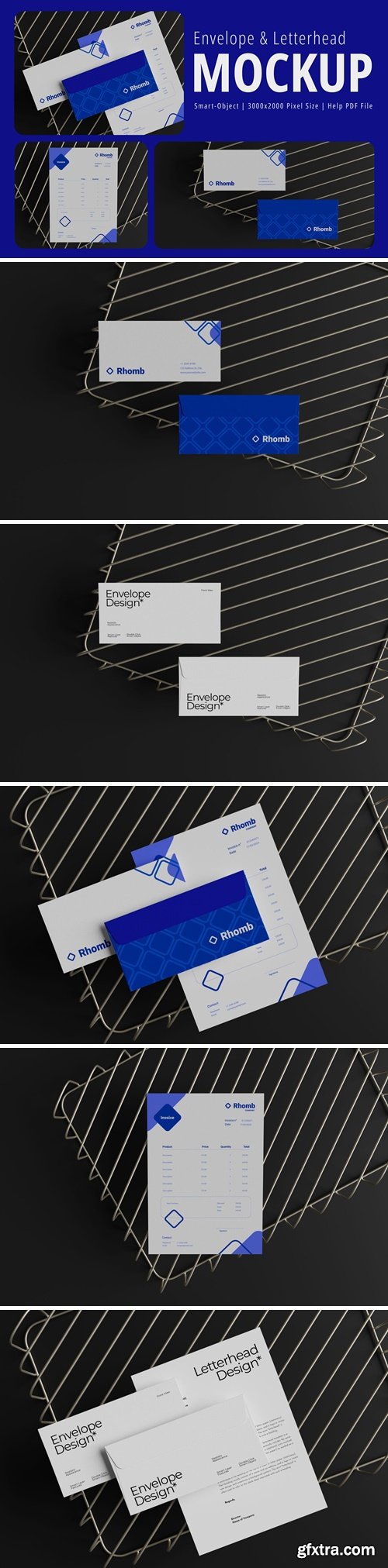 Envelope and Letterhead Mockup