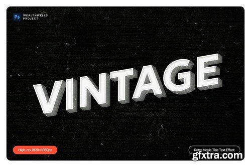 Retro Movie Title Text Effect BPGSMFB