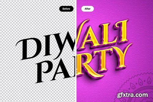 Glossy Diwali Text Effect VWQW976