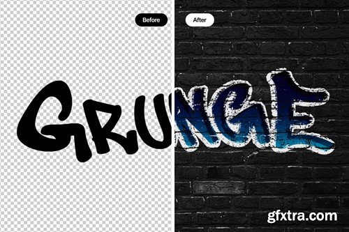 Grunge Graffiti Text Effect NKU56GX