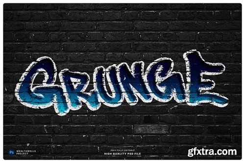 Grunge Graffiti Text Effect NKU56GX