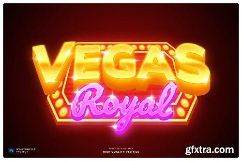 Casino Title Text Effect Y4722AJ