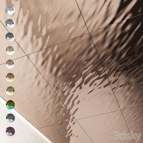 Decorative steel sheets with waves 02