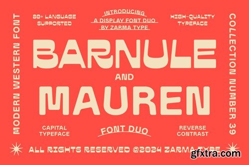 Barnule & Mauren - Western Font Duo J5LXJNQ