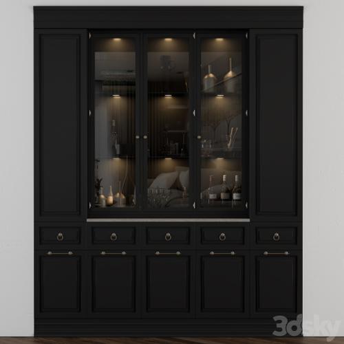 Classic Display Cabinet Black