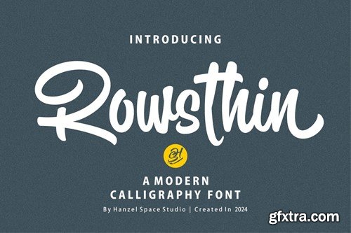 Rowsthin - A Modern Calligraphy Font Y7J46VD