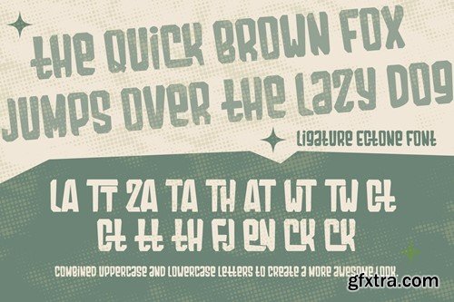 Ectone - Handrawn Beatnik Display Font BAAEXZD