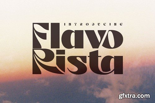 Flavo Rista - Bold Retro Deco Display YTJC8RS