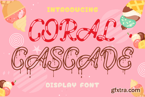 Coral Cascade - Display Font E8BLGS4