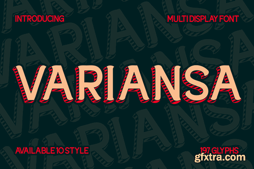 Variansa - Multi Display Font 7RBZKSH