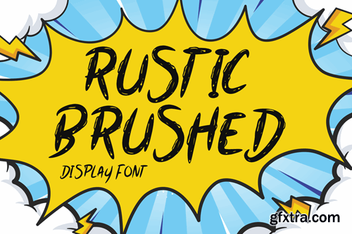 Rustic Brushed - Brush Font M2HPW6T