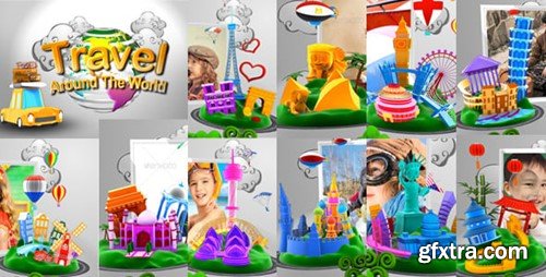 Videohive Travel Around The World Cartoon Car Version 8119893