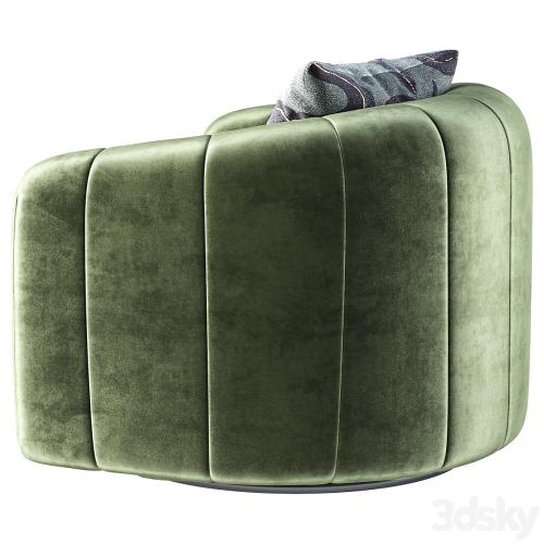 Swivel armchair CB2 Fitz