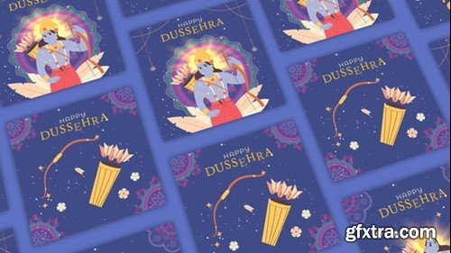 Videohive Happy Dussehra Instagram Post 54591111