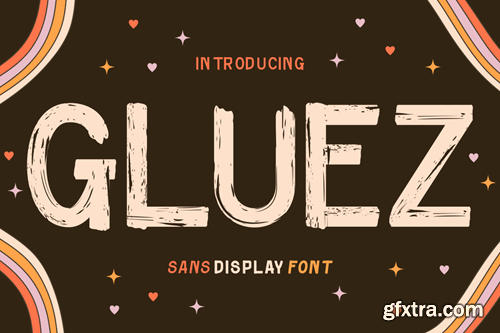 Gluez - Sans Display Font NGVN4U4