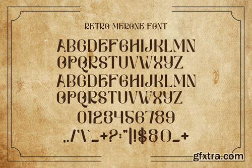 Retro Merone - Vintage & Western Font TEHY2F5